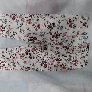 Toddler girl flower jeggings